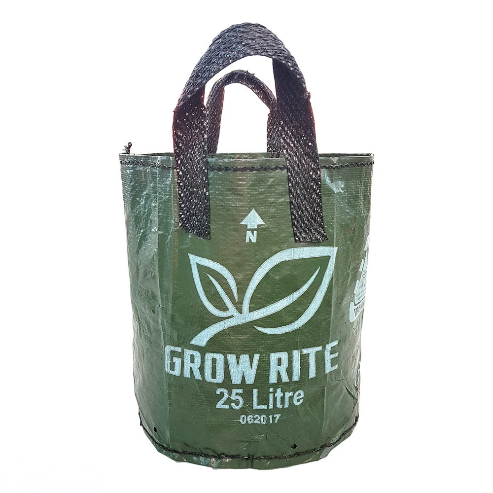 XHD Woven Plastic Plant Bag With 2 Handles, 25L 3 XHD Woven Plastic Plant Bag With 2 Handles, 25L