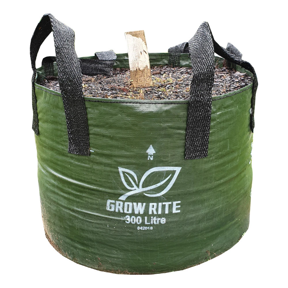 XHD Woven Plastic Plant Bag With 4 Handles, 300L 3 XHD Woven Plastic Plant Bag With 4 Handles, 300L