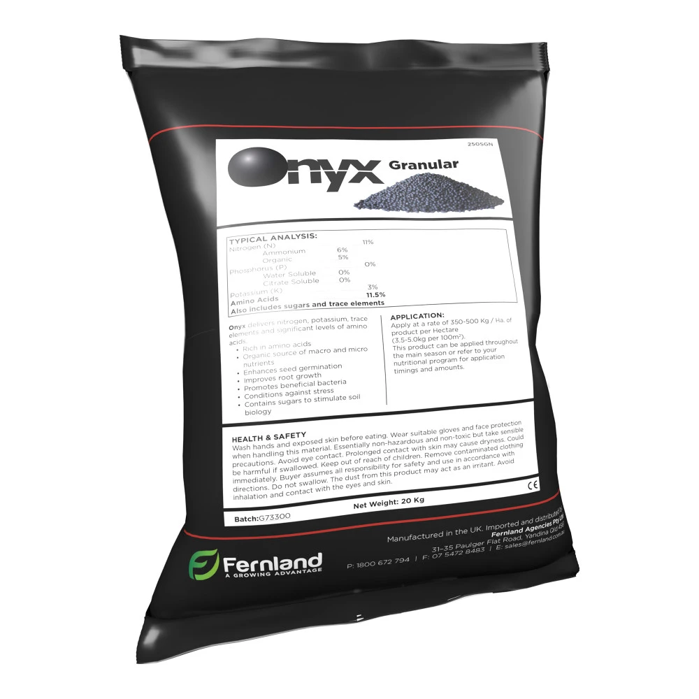 Onyx Organic-based Granular Fertiliser 3 Onyx Organic-based Granular Fertiliser